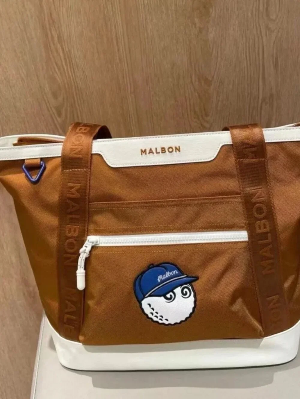 Malbon Golf Handbag Shoulder Bag Brown Green